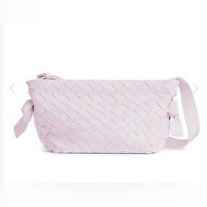 Bottega veneta bliss pale pink leather weave shoulder bag $2500